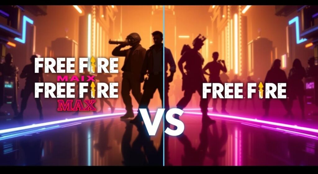 comparação gráfica Free Fire MAX